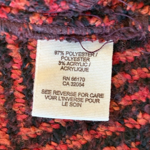 Free People Patricia Peplum Tweed Jacket Size 10 Double Breasted Pea Coat Warm - Picture 10 of 14